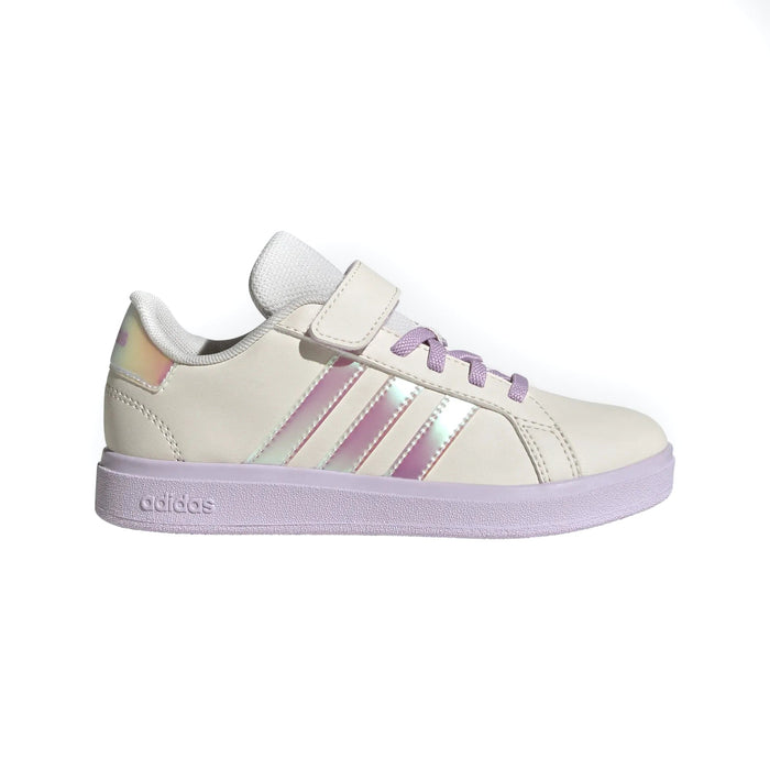 adidas Kids' Grand Court 2.0 Elastic Lace Sneakers runnwalk