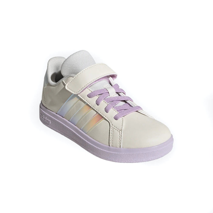 adidas Kids' Grand Court 2.0 Elastic Lace Sneakers runnwalk