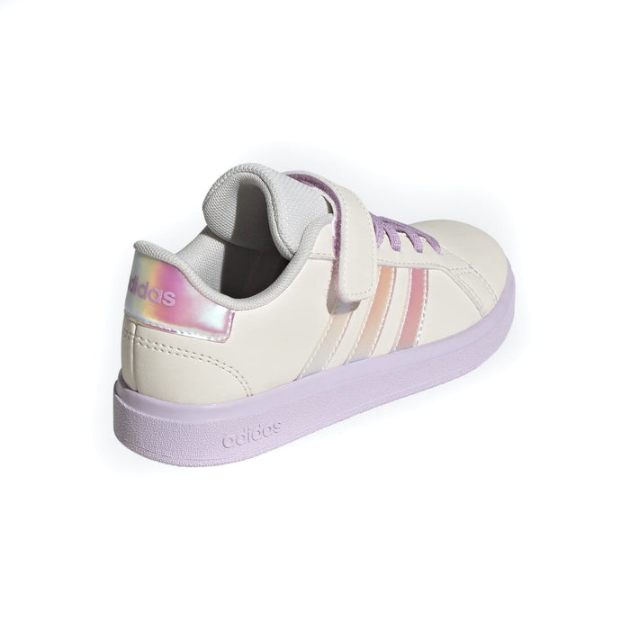 adidas Kids' Grand Court 2.0 Elastic Lace Sneakers runnwalk