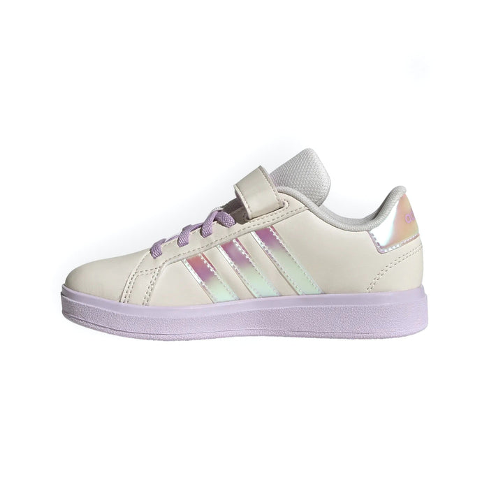 adidas Kids' Grand Court 2.0 Elastic Lace Sneakers runnwalk