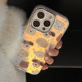 Korean Cartoon Puppy Stars Laser Plating Phone Case for iPhone PhoneShells
