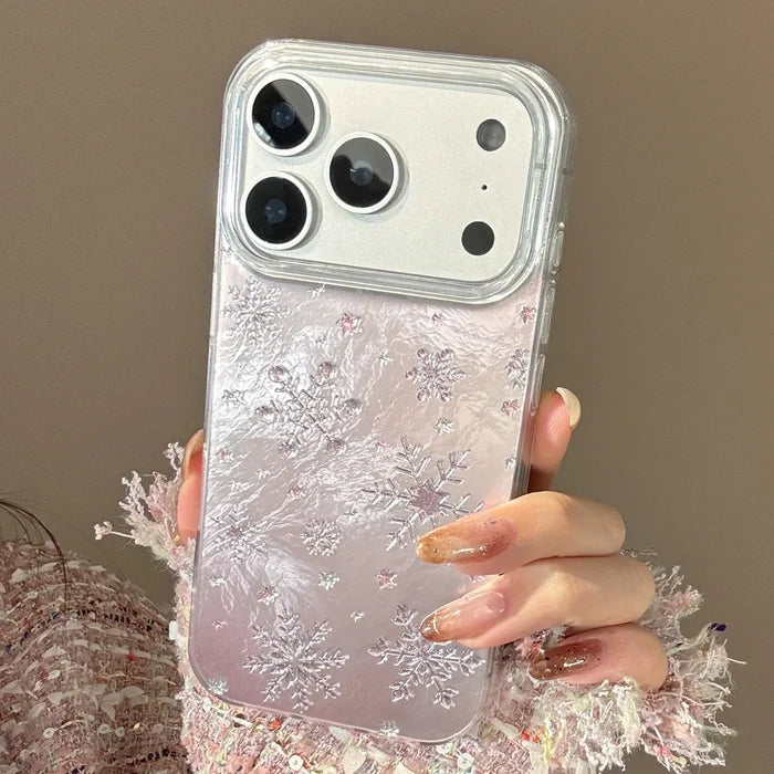 Korean Christmas Snowflakes Phone Case For iPhone PhoneShells