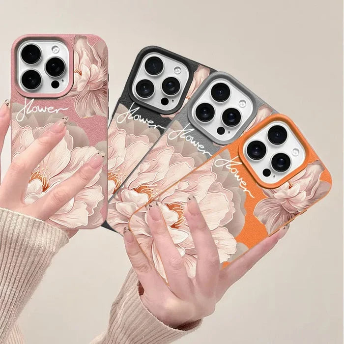 Korean Floral Flowers Phone Case For IPhone PhoneShells