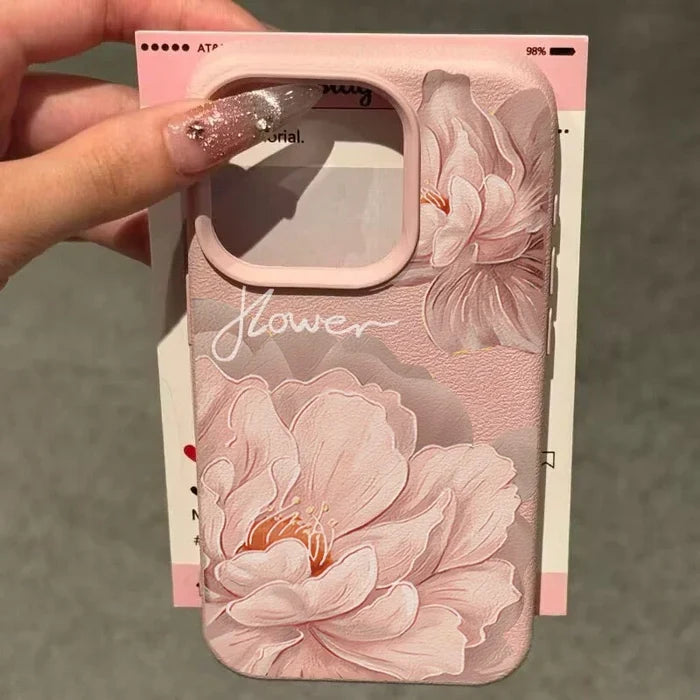 Korean Floral Flowers Phone Case For IPhone PhoneShells