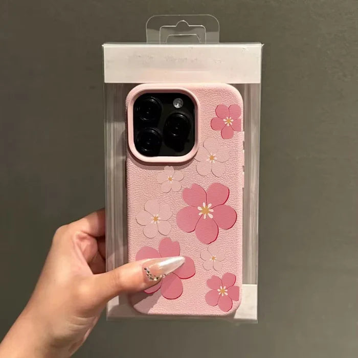 Korean Floral Flowers Phone Case For IPhone PhoneShells