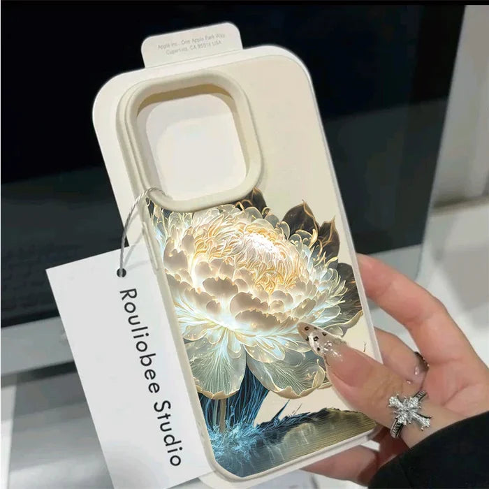 Korean Floral Flowers Phone Case For IPhone PhoneShells