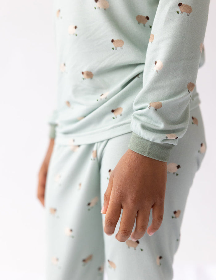 Lamb Bamboo Kids Pajama Set Elevated Faith