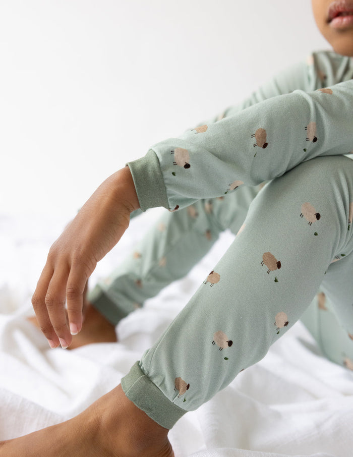 Lamb Bamboo Kids Pajama Set Elevated Faith