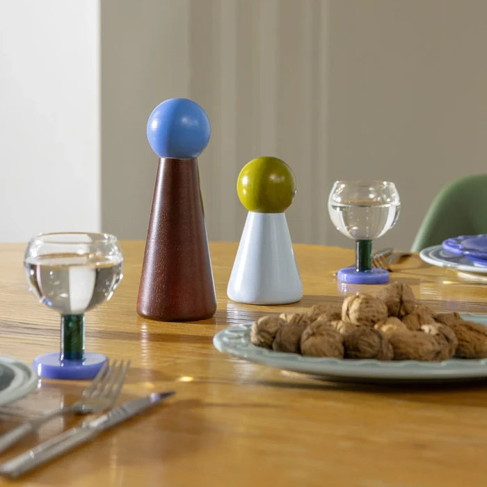 Large Halma Salt & Pepper (Burgundy)