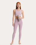 Leggings Eva - rosa a vita alta