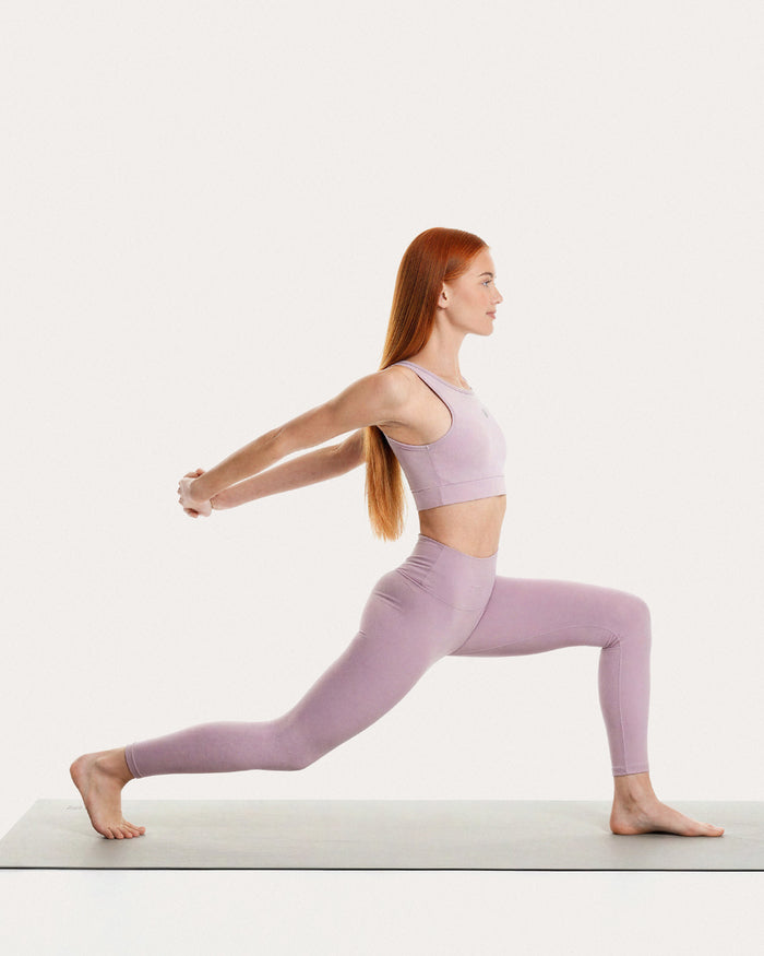 Leggings Eva - rosa a vita alta