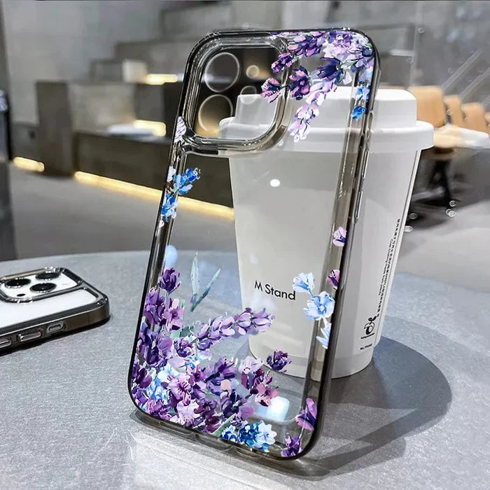 Lotus Flower Transparent Phone Case For iPhone PhoneShells