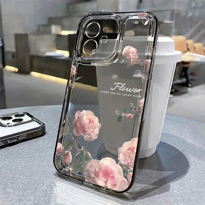Lotus Flower Transparent Phone Case For iPhone PhoneShells