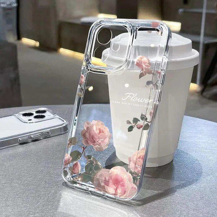 Lotus Flower Transparent Phone Case For iPhone PhoneShells