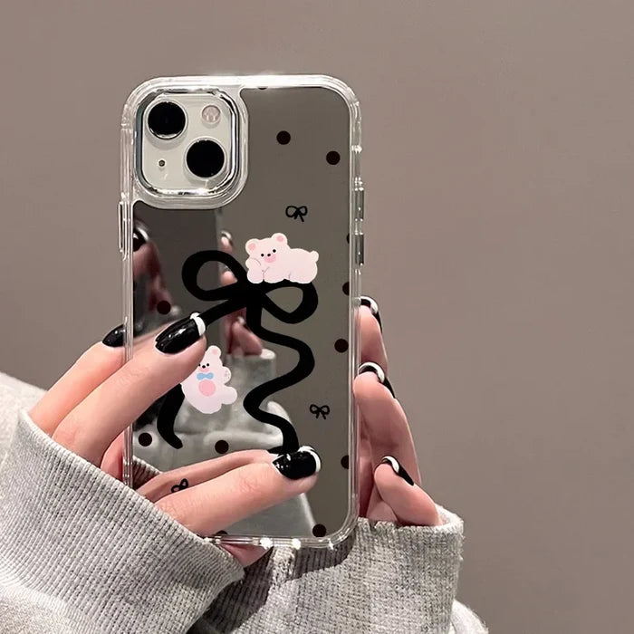 Love Heart Mirror Phone Case PhoneShells