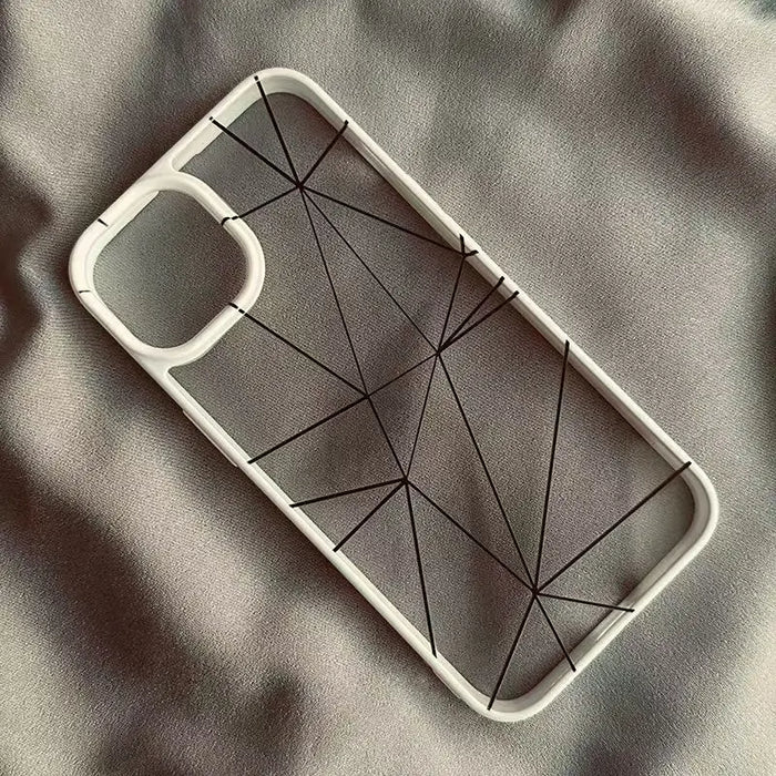 Lrregular Lines Creative Geometry Shockproof Clear Phone Case PhoneShells