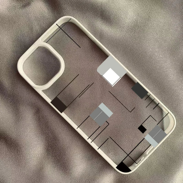 Lrregular Lines Creative Geometry Shockproof Clear Phone Case PhoneShells