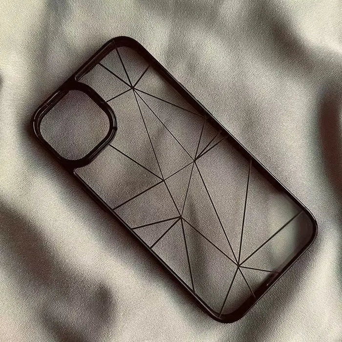 Lrregular Lines Creative Geometry Shockproof Clear Phone Case PhoneShells