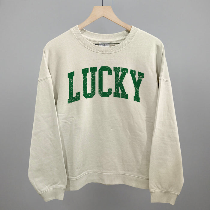 Oversized Boxy Crew / Bone / S