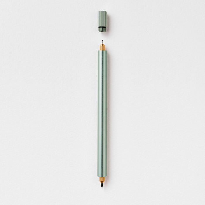 The Lumos Pro Duo Refillable Pen in Sage on white background