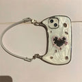 Luxury 3D Glitter Gemstone Love Heart Mirror Phone Case For iPhone PhoneShells