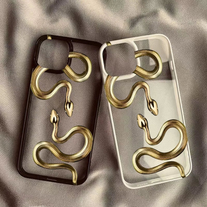 Luxury Black Gold Snake Phone Case PhoneShells