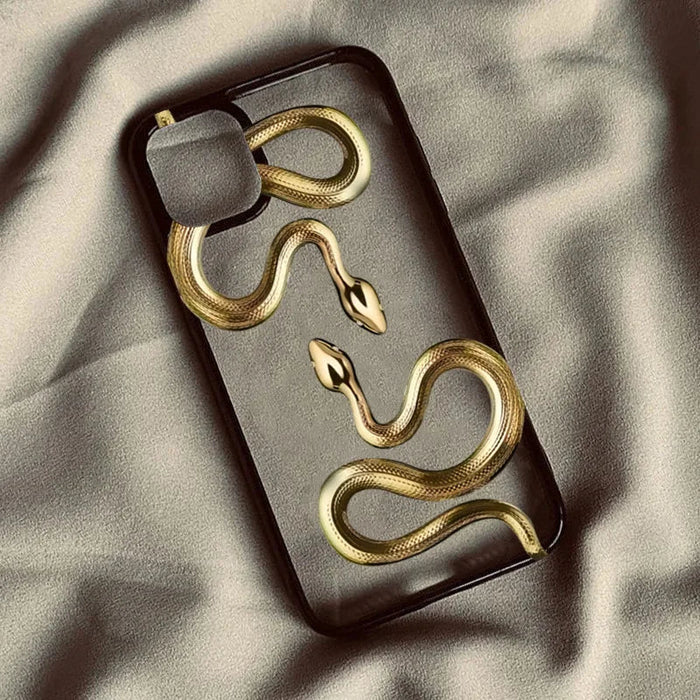 Luxury Black Gold Snake Phone Case PhoneShells