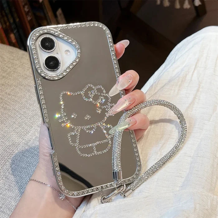 Luxury Bling Glitter Diamond Plating Hello Kitty Phone Case PhoneShells