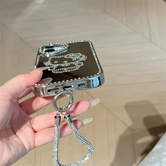 Luxury Bling Glitter Diamond Plating Hello Kitty Phone Case PhoneShells