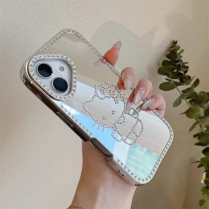 Luxury Bling Glitter Diamond Plating Hello Kitty Phone Case PhoneShells