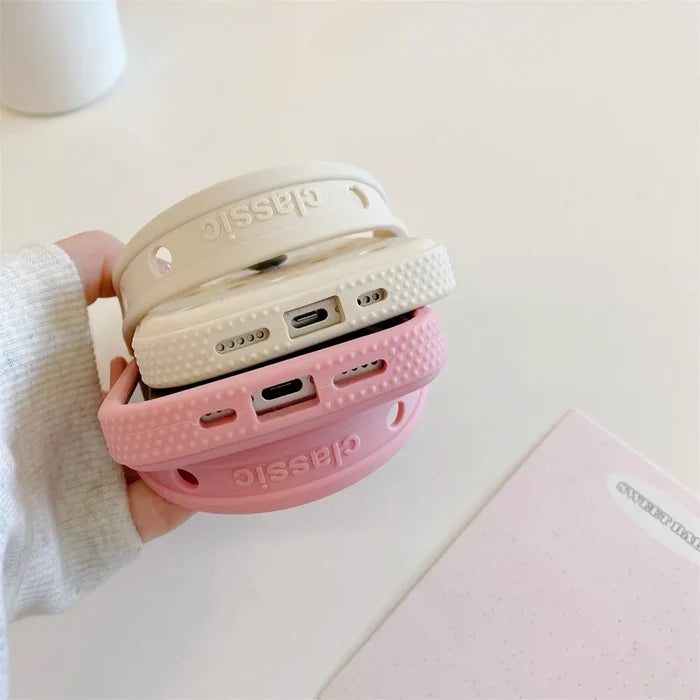 Luxury Gem Crocs Diy Phone Case Soft Cover For iPhone PhoneShells