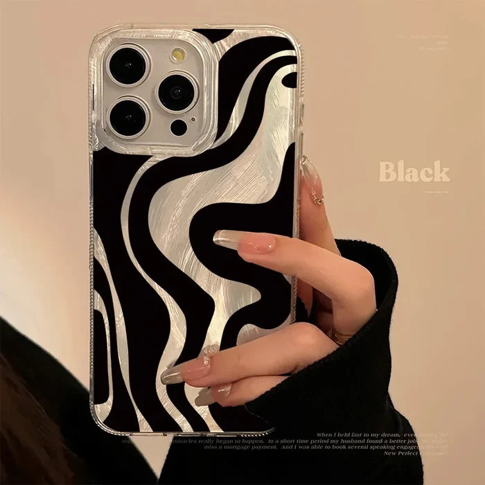 Luxury Laser Wave Pattern Phone Case PhoneShells