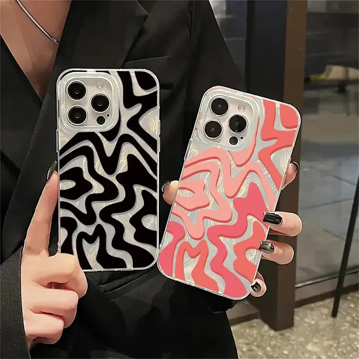 Luxury Laser Wave Pattern Phone Case PhoneShells