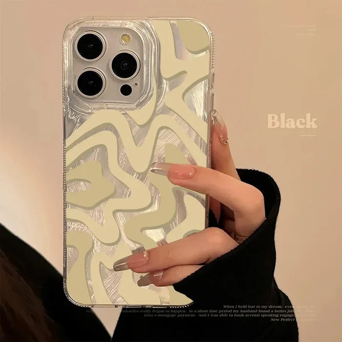 Luxury Laser Wave Pattern Phone Case PhoneShells