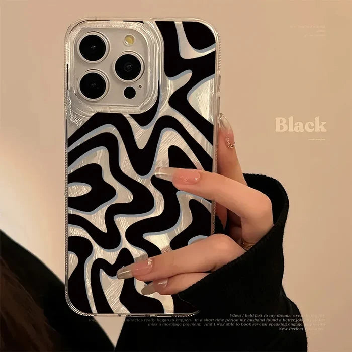 Luxury Laser Wave Pattern Phone Case PhoneShells