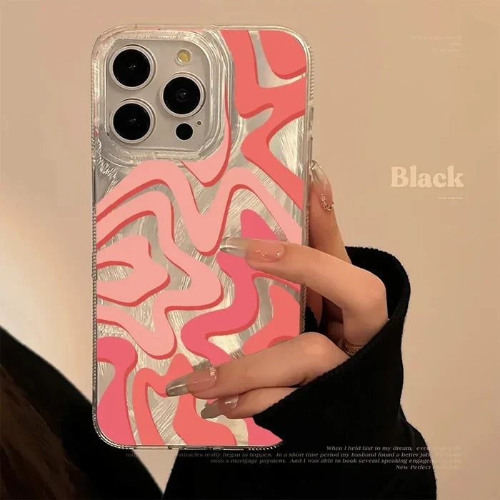 Luxury Laser Wave Pattern Phone Case PhoneShells