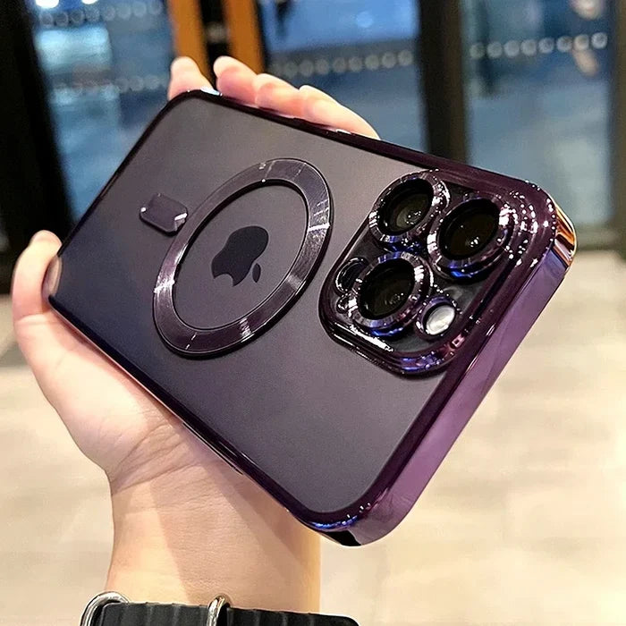 Luxury Transparent Magsafe Wireless Charging Phone Case PhoneShells