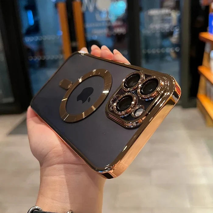 Luxury Transparent Magsafe Wireless Charging Phone Case PhoneShells