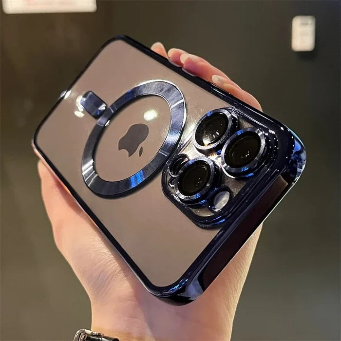 Luxury Transparent Magsafe Wireless Charging Phone Case PhoneShells
