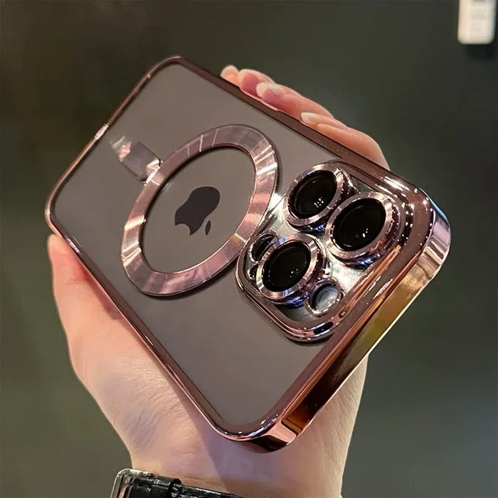 Luxury Transparent Magsafe Wireless Charging Phone Case PhoneShells