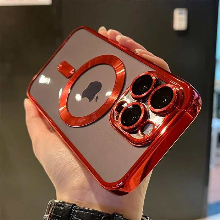 Luxury Transparent Magsafe Wireless Charging Phone Case PhoneShells