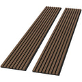 Luxury Walnut Acoustic Solid Wood Wall Panels ( 2 Panels Per Box ) HAUSVITA