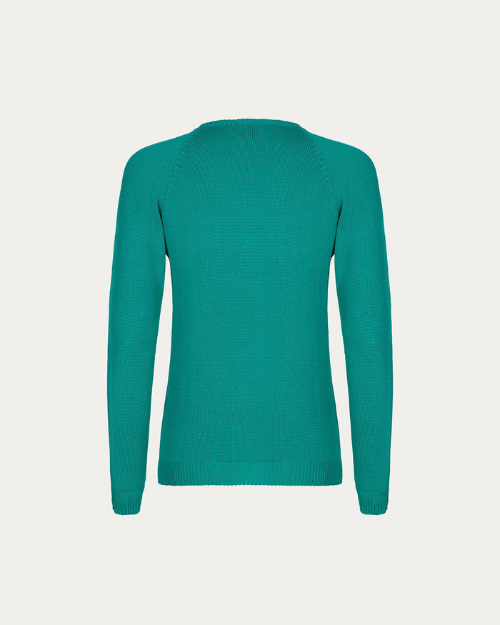 Maglione go vegan in cotone organico verde vegano sostenibile
