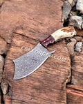 Magnus Jonsson Raindrop Damascus Cleaver cskforged