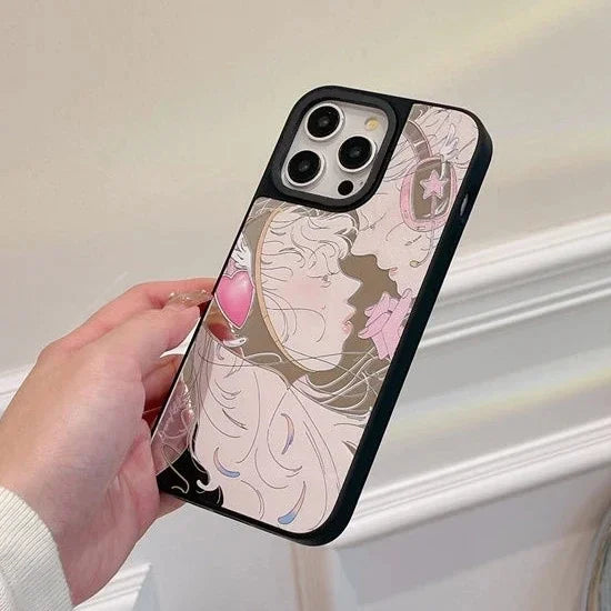 MagSafe Mirror Surface Anime Girl Case Phone Case PhoneShells
