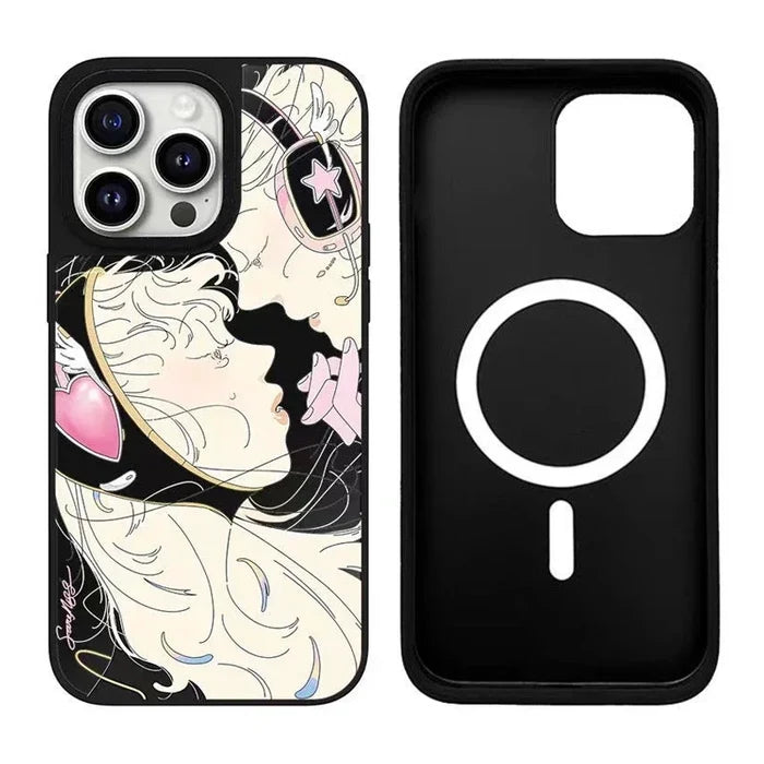 MagSafe Mirror Surface Anime Girl Case Phone Case PhoneShells