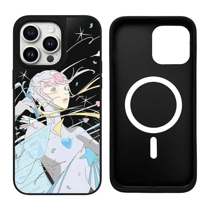 MagSafe Mirror Surface Anime Girl Case Phone Case PhoneShells