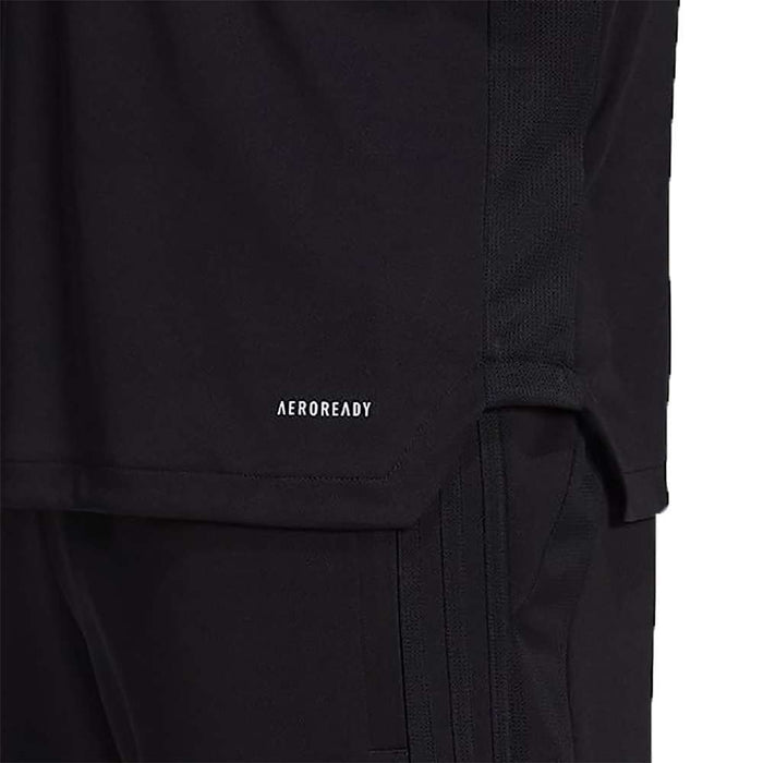 adidas Man's TIRO JSY Word R Tee - BLACK / WHITE runnwalk