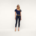 wax coated jean L'AGENCE