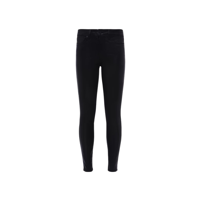 The Marguerite Coated Skinny Jean is displayed upright against a white background.